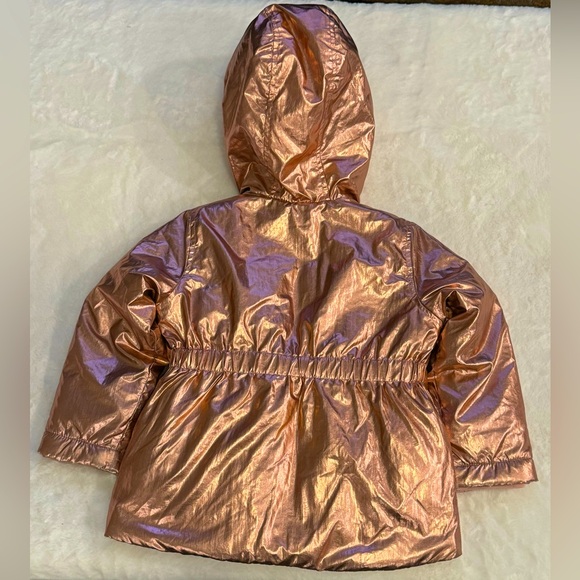 Spotted Zebra Pink Metallic Girls Jacket- size 4T - Picture 6 of 7